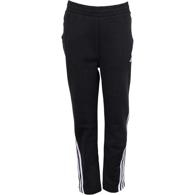 adidas Junior 3-Stripes Doubleknit Tapered Track Pants Black/White