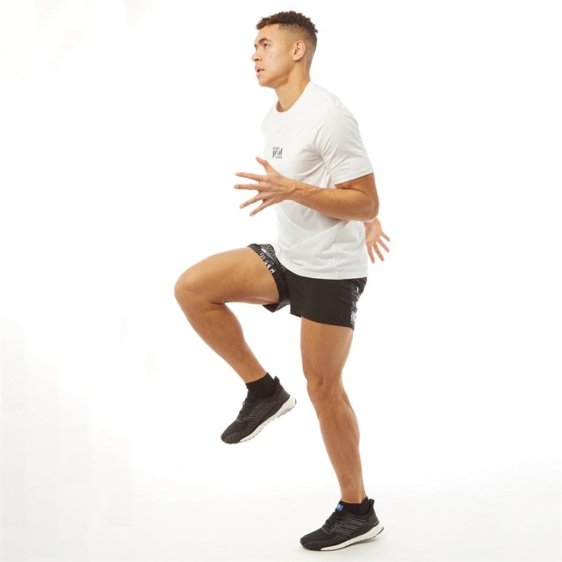 adidas Herren Run It Graphic Running Performance Sporthosen Schwarz