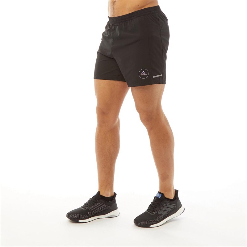 adidas Mens Run It Run Club 7 Inch Running Shorts Black