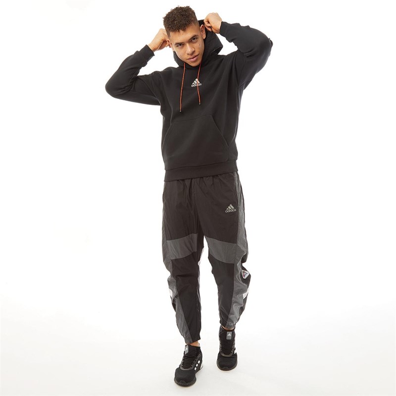 adidas Męskie Sportswear Loose Fit Bluzy z kapturami Czarny