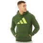 adidas Mens Sportswear Badge of Sport Hoodie Wild Pine