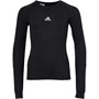 adidas Junior Alphaskin Compression Topy z Długim Rękawem Czarny