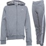 adidas Junior Bold Hooded Tracksuit Medium Grey Heather/White