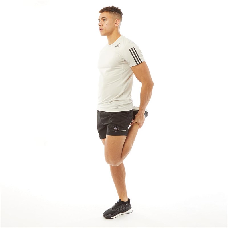 adidas Heren Primeblue AEROREADY 3-Stripes Slim T-shirts Grijs
