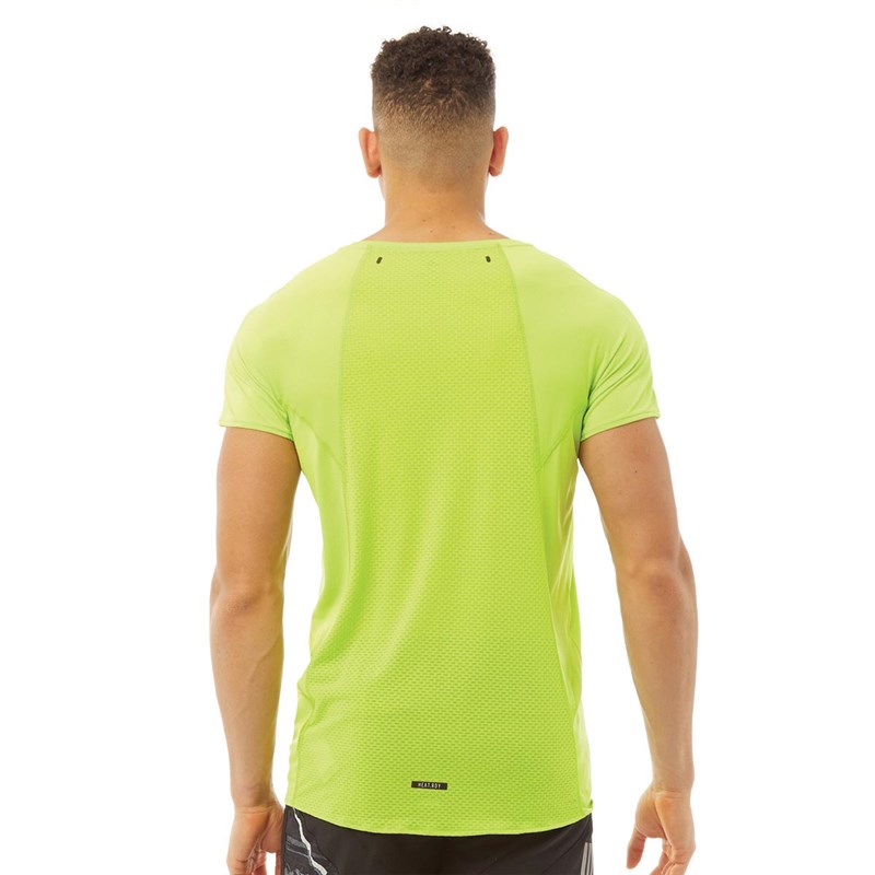 adidas Mens HEAT.RDY Running Top Semi Solar Slime