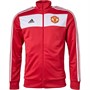 adidas Herren MUFC Manchester United 3-Stripes Poly Trainingstops Rot