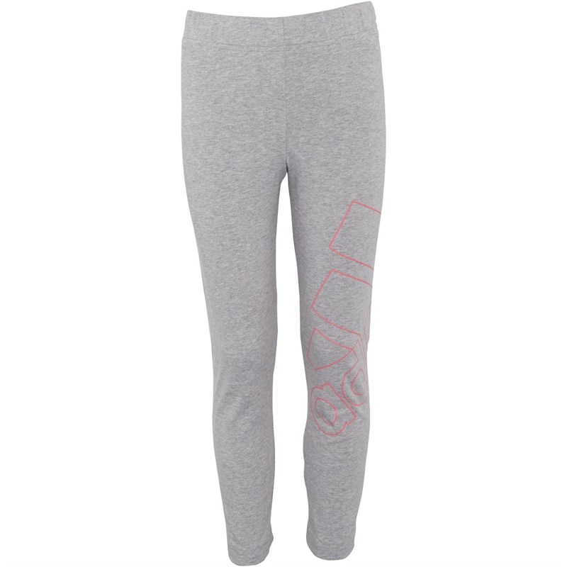 adidas Junior Essentials Logo 7/8 Leggings Medium Grey Heather/Hazard Rose