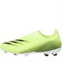 adidas Kids X Ghosted.3 Laceless Firm Ground Football Boots Solar Yellow/Core Black/Royal Blue