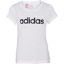 adidas Junior Essentials Linear T-Shirt White/Black