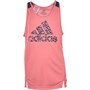 adidas Débardeurs Designed To Move Aeroready Leopard Print Tank Junior Rose