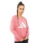 adidas Womens Sportswear Winners Badge Of Sport Crew Sweatshirt Hazy Rose