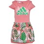 adidas Infant Flower Print Dress Hazard Rose/Clear Pink