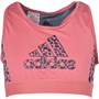 adidas Junior Designed To Move Aeroready Leopard Print Sports Bra Hazard Rose/Crew Navy