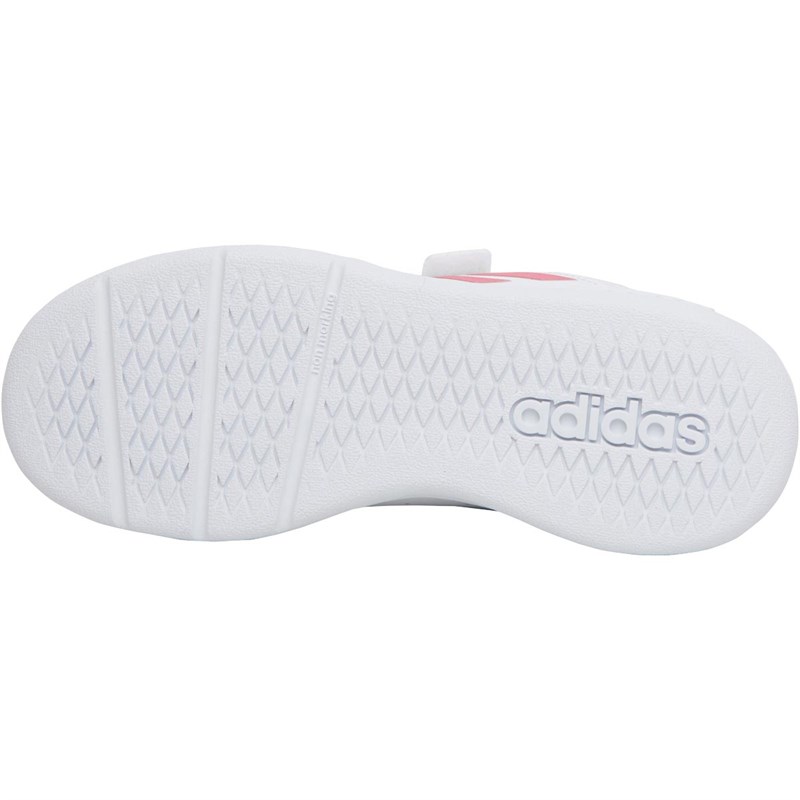 adidas Kids Tensaur Neautral Running Shoes Footwear White/Real Pink/Footwear White