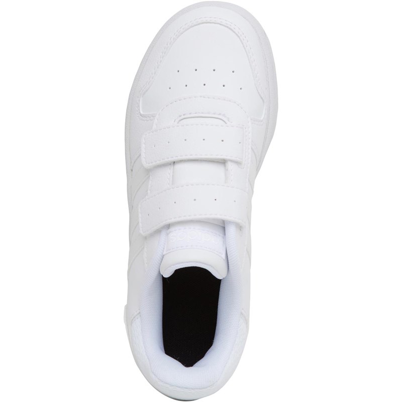 Buy adidas Kids Hoops 2.0 Trainers Footwear White/Footwear White ...