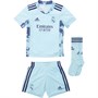 adidas Børn RMCF REAL MADRID Home Goalkeeper Fodboldtrøjer Blå