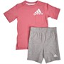 adidas Infant Badge of Sport Summer Set Hazy Rose/White