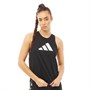 adidas Womens 3 Bar Logo Tank Top Black/Grey Four/White