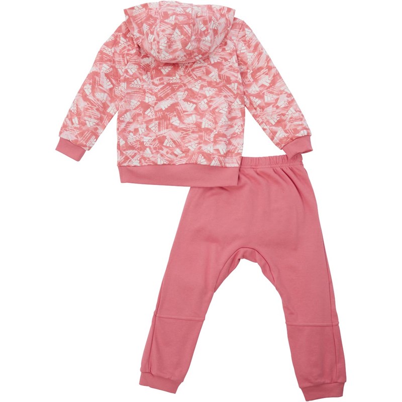 adidas Niemowlęce BADGE OF SPORT AOP Jogger Set Dresy Różowy