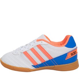 Buy adidas Kids Super Sala Indoor Football Boots Footwear White Signal Coral Glow Blue