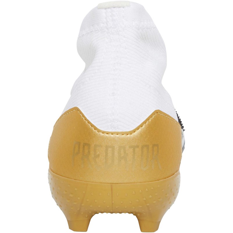 adidas Kids Predator Mutator 20.1 Firm Ground Football Boots Footwear White/Gold Metallic/Core Black