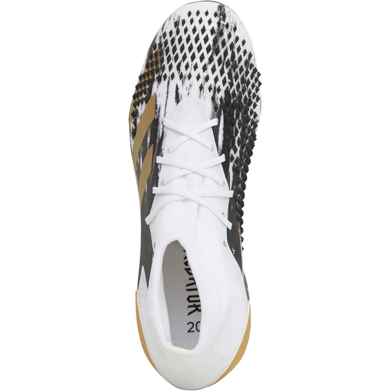 adidas Kids Predator Mutator 20.1 Firm Ground Football Boots Footwear White/Gold Metallic/Core Black