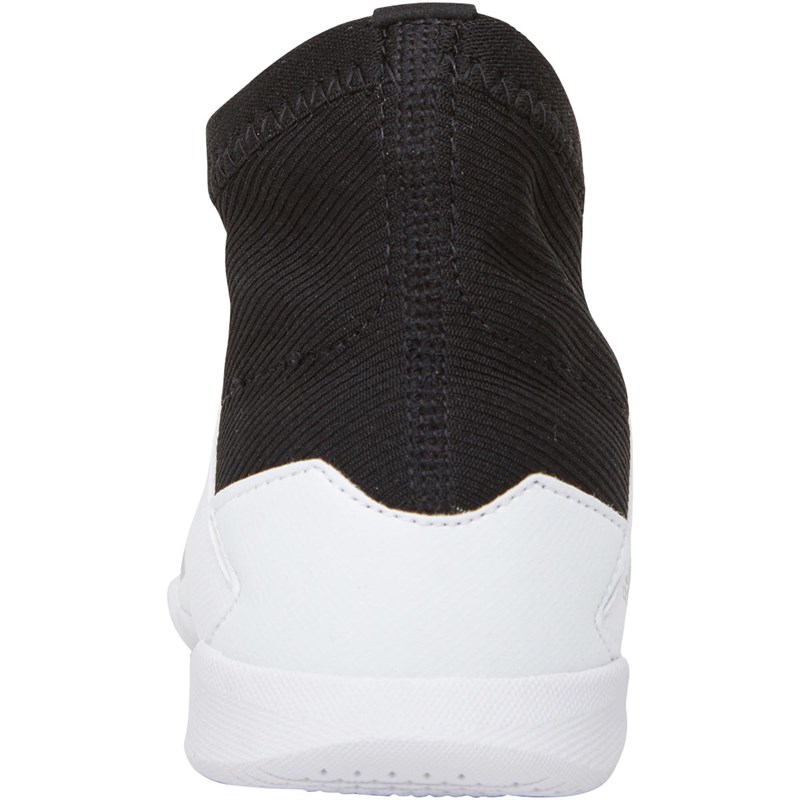 adidas Kids Predator Mutator 20.3 Laceless IN Indoor Football Boots Footwear White/Silver Metallic/Core Black