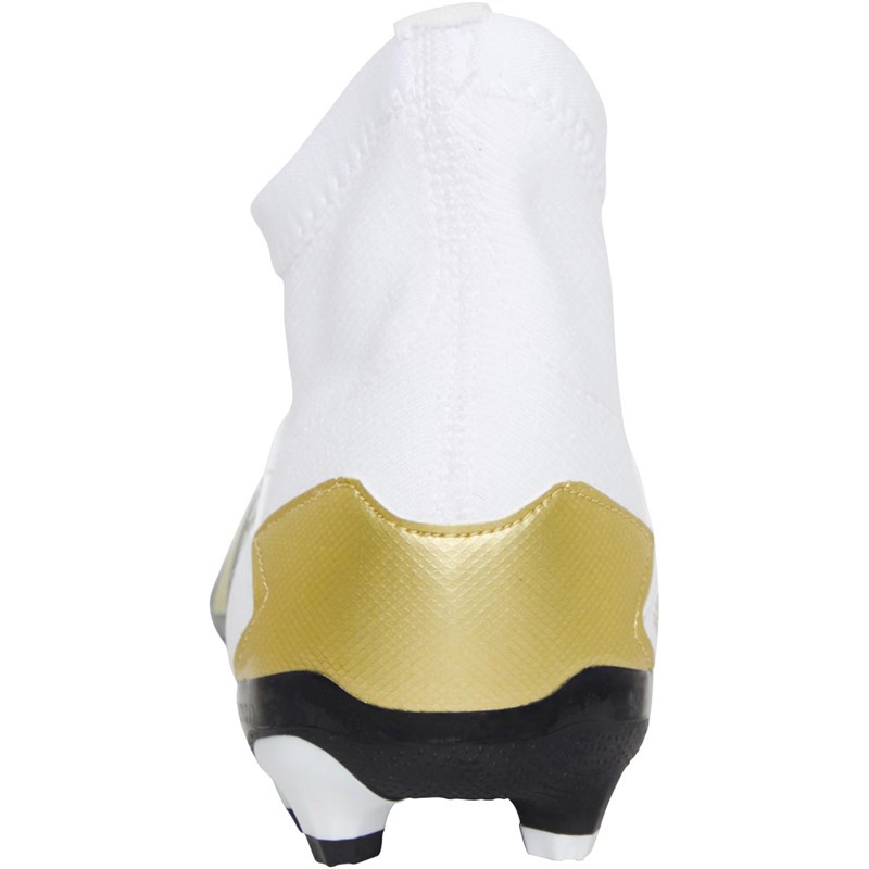 adidas Kids Predator 20.3 MG Multi Ground Football Boots Footwear White/Gold Metallic/Core Black