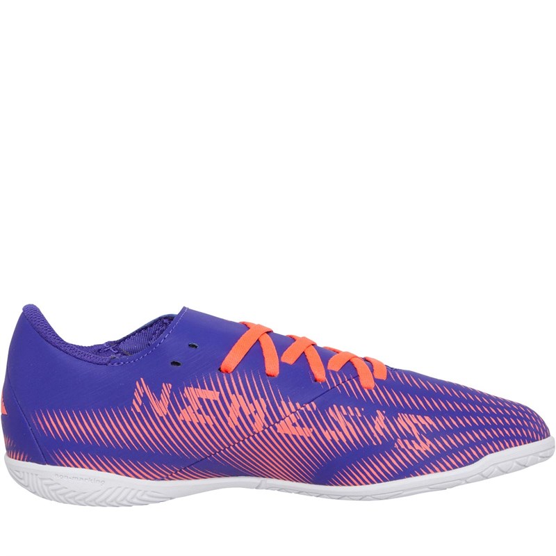 adidas Kids Nemeziz.4 IN Indoor Football Boots Energy Ink/Signal Pink/Signal Green