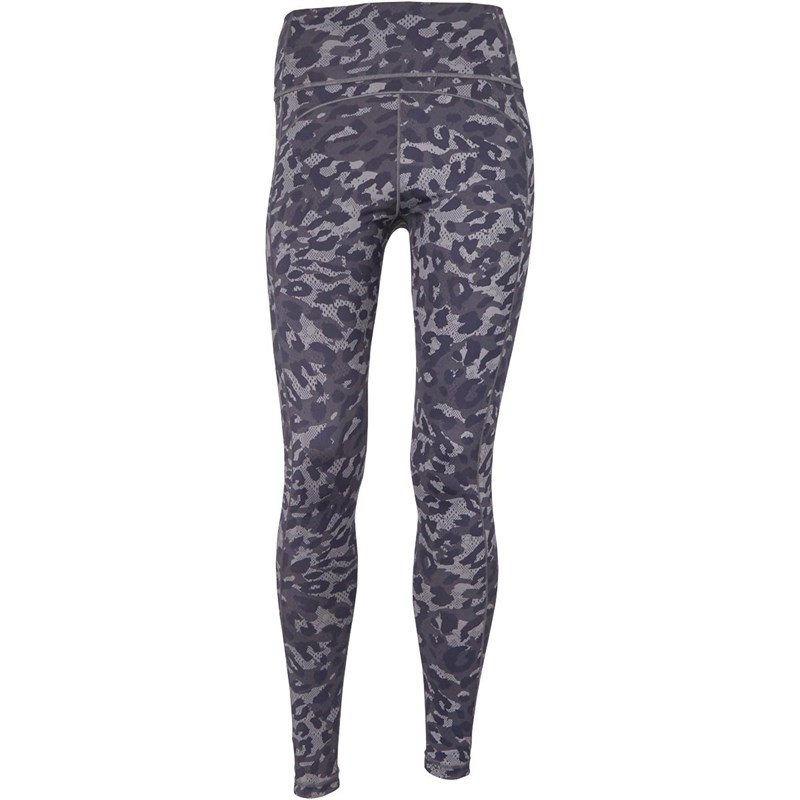 adidas Womens Believe This Graphic Long Tights Leggings Grey Three/Print