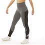 adidas Womens Designed To Move Big Logo Sport Tights Leggings Dark Grey Heather/Black/White
