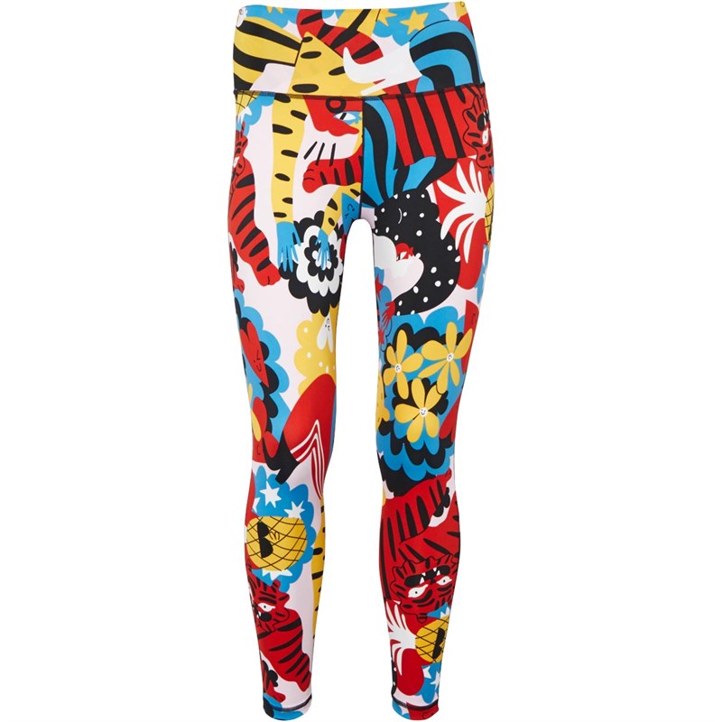 adidas Womens Believe This 7/8 Tights Multi Colour/Print/White