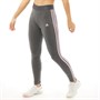 adidas Womens Loungewear Essentials 3-Stripes Leggings Dark Grey Heather/Clear Pink