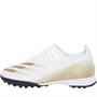 adidas Kids X Ghosted.3 Astro Football Boots Footwear White/Metallic Gold/Core Black