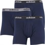 adidas Mens Three Pack Performance Boxer Briefs Collegiate Navy/Collegiate Navy/Collegiate Navy