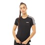 adidas Womens Design 2 Move 3-Stripes T-Shirt Black/White