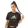 adidas Womens Circled Graphic T-Shirt Black