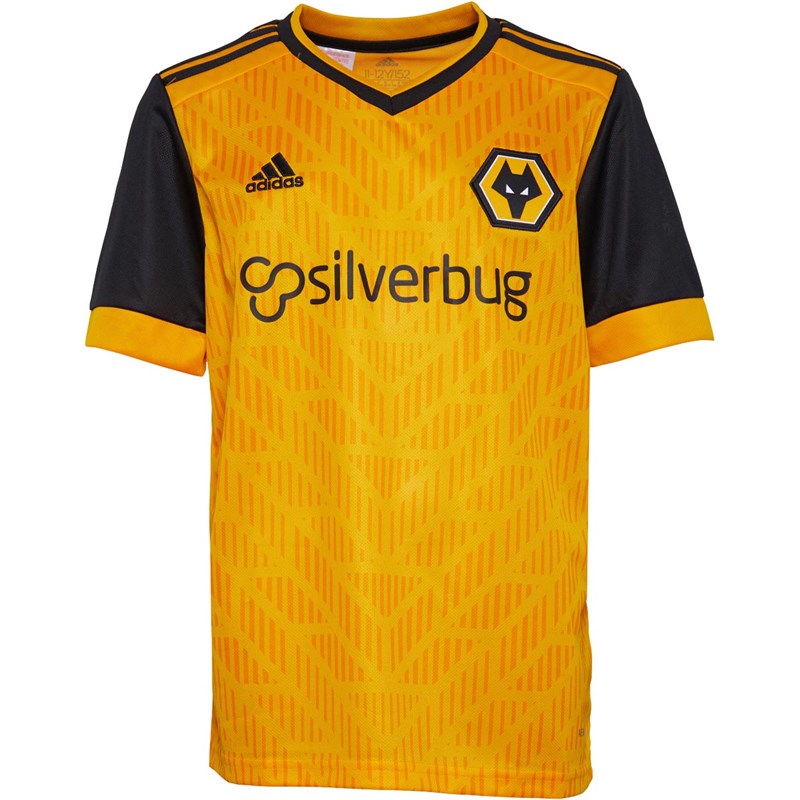 Buy adidas Childrens WWFC Wolverhampton Wanderers Home Jersey Collegiate Gold