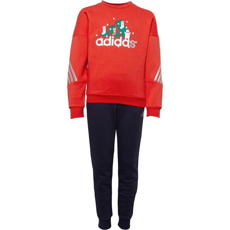 adidas Childrens Holiday Set Vivid Red/Legend Ink