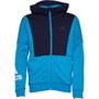 adidas Childrens Badge Of Sport Hooded Jacket Sonic Aqua/Legend Ink