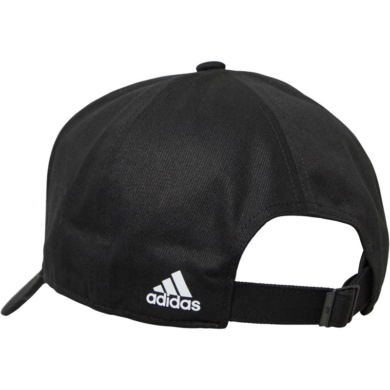 adidas Logo Baseball Cap Black/Black/White