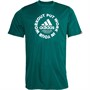 adidas Mens Workout Graphic T-shirt Collegiate Green/White