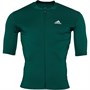adidas Mens The Short Sleeve Cycling Jersey Collegiate Green/White