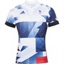 adidas Mens Team GB Rugby Jersey White/Night Indigo/Tech Indigo/Vivid Red