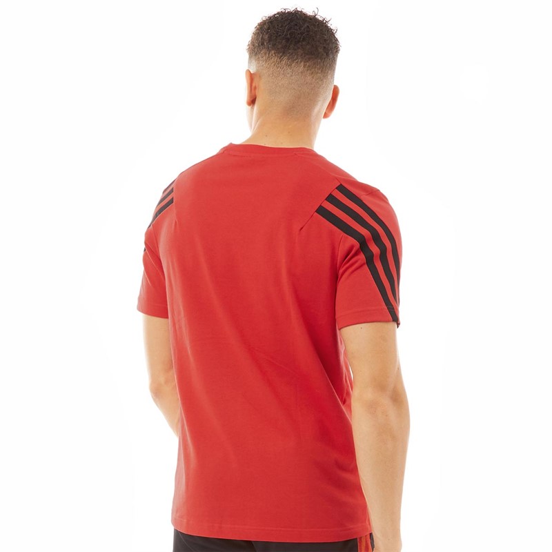 adidas Mens Future Icons 3-stripes T-shirt Vivid Red