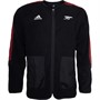 adidas Mens AFC Arsenal Travel Mid-Layer Jacket Black/Noble Maroon