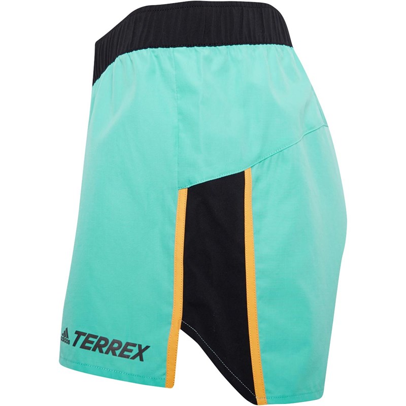 adidas Womens Terrex Primeblue Trail Running Shorts Acid Mint