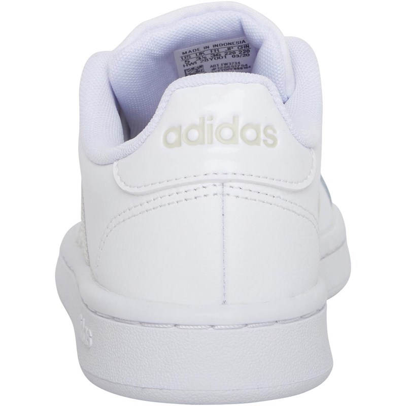 adidas Womens Grand Court Trainers Footwear White/Aluminium/Aluminium