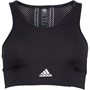 adidas Damen Designed To Move Aeroready 3-stripes Padded Sports Sport BH Schwarz