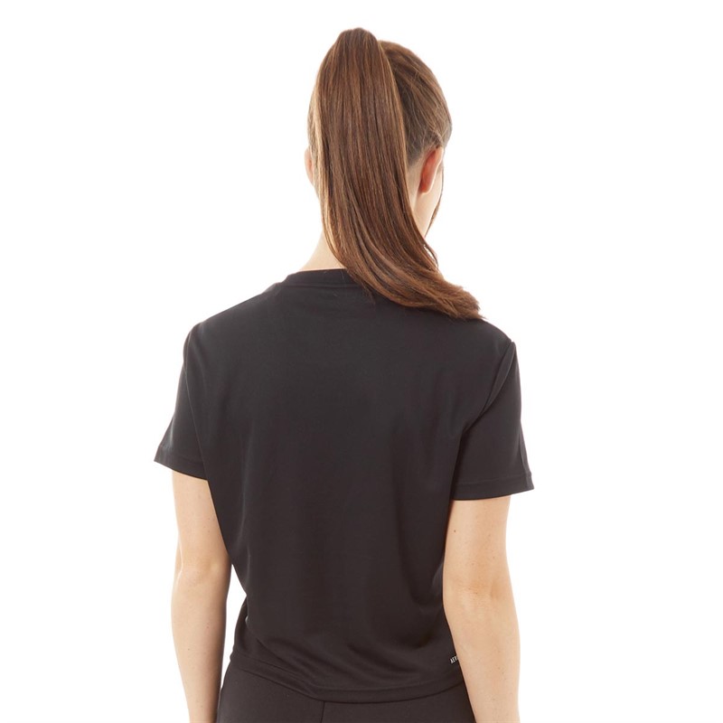 adidas Damen Designed 2 Move Aeroready Logo Performance Sporttops Schwarz